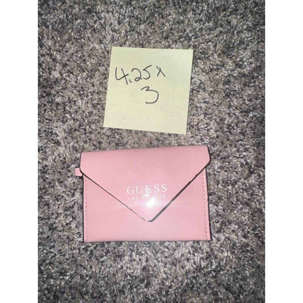 Women's Guess Pink & Black One Size Snap Closure Wallet